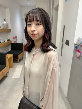 ナック 茶屋町(knack chayamachi) ダークグレージュ×インナーピンク