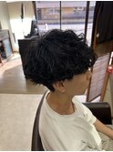 メンズマッシュ/波巻きスパイラルパーマ/波巻きパーマ