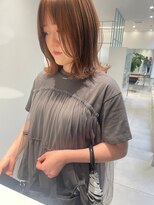 ガリカ 大名(Gallica)&nbsp;【恒吉佐央理】シースルバングに顔まわりレイヤーの外ハネボブ