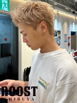 ルースト 渋谷店(ROOST) スパイキーショート×ミルクティーベージュ