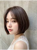 大人可愛い小顔前下がりボブ×ナチュラルボブ×ミニボブ20代30代