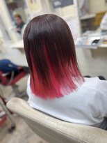 ロジーリリーヘアーズ(Rosy Lily hair's)&nbsp;ダークピンクベージュ　インナーカラー　ピンク