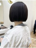 Say.ショートボブブルーカラー地毛風ストレートミニボブ表参道