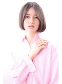 ラベンダーグレージュ　ワンレン　ミニボブ　20代30代40代50代
