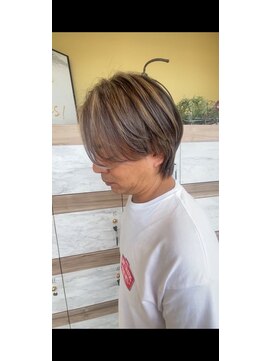 アース オーセンティック 岡山青江店(EARTH Authentic) ”白髪ぼかしハイライト”