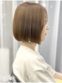 *ミニボブ透明感シアーベージュ*