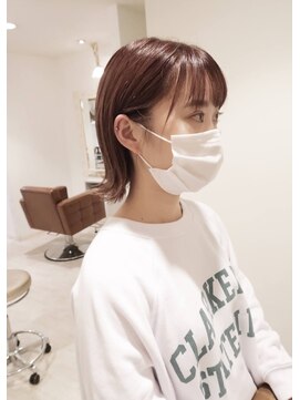 メモリーズ 水天宮前店(Memories) ヘイリーボブ　チョコレートブラウン　外はねボブ