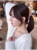韓国ヘア/くびれヘア/顔周りカット/レイヤーカット/顔周りカット