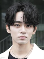 フィフス トウキョウ (fifth TOKYO) 渋谷フェザーパーマメンズカットセンターパートウルフシースルー