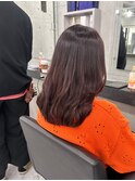 レイヤーカット顔まわりストレートロングレイヤー