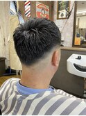 MEN’S HAIR/サーフカール/刈り上げセンターパート/印西
