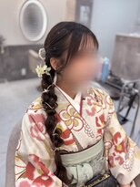 ヘア サロン クラン ソア 心斎橋店(hair salon clan soar)&nbsp;サイド編みおろし