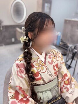 ヘア サロン クラン ソア 心斎橋店(hair salon clan soar) サイド編みおろし