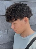 メンズマッシュパーマ波巻きスパイラルパーマニュアンスパーマ