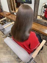 シュリット(schritt)&nbsp;透明感シナモンベージュブリーチなしダブルカラー渋谷エジリ