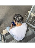 地毛8本デザインコーンロウ　関口