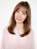 ビーチ(BEACH) モテ髪セミロング韓国風レイヤーワンカールミルクティーブロンド