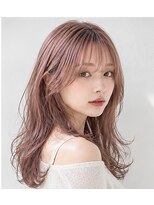 ヘアアンドメイク アース 入間店(HAIR&MAKE EARTH) ピンクベージュ韓国レイヤー