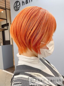 ヘアーラニッシュ 東松戸店(hair Lanish) ダブルカラー/アプリコットオレンジ/10代20代30代