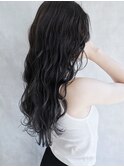 ダークグレージュ_毛先パーマことりベージュウォーターフォール