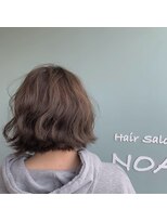 ヘアー サロン ノア(Hair Salon NOA) アッシュのフェミニンボブ