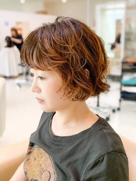 ダリー 発寒南店(Dali) ショートボブ×パーマ 担当田中俊蔵