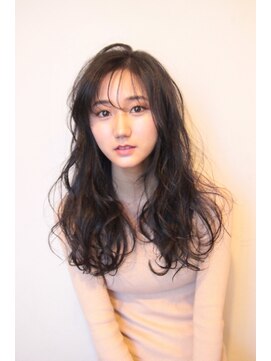 アグラン 梅田本店(a Gland) 黒髪エアリーパーマスタイル