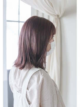 ホワイトルーム(White Room) 【今からの季節に♪】パープルベージュの切りっぱなしボブ