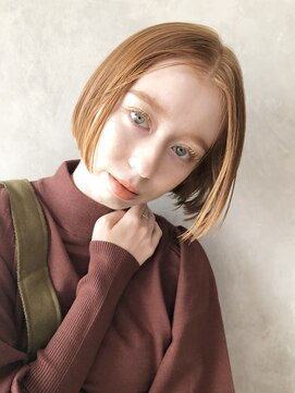 アイティー バイ アルバム 浦和店(IT by ALBUM) ナチュラルウェーブ_オリーブカラーハイライトカラー_36585