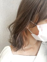 シェル 津山の手店(shel)&nbsp;20代30代40代大人可愛いイヤリングカラーくせ毛風パーマ艶感