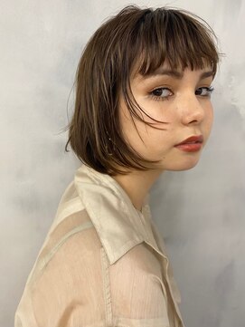 ルート(Route) 透け感ボブショート/30代/40代/50代