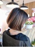 前下がりショートボブ◇ひし形大人可愛い◇髪質改善