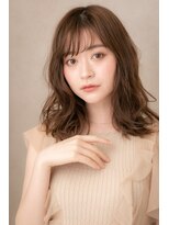 カバーヘア ブリス 北浦和(COVER HAIR bliss)&nbsp;ミルクティーブラウン小顔鎖骨ミディアム306Z北浦和20代30代40代