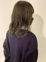 ヘアーデザイン ビビッド(HAIR DESIGN VIVID) inner color × green