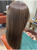 艶ストレート☆ワンレン グレージュ
