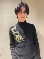 ビビト(bibito) bibito center part short wolf nuance perm ウルフ パーマ