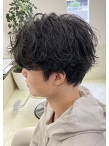 ロンドガルマン 名古屋(Lond GULLMAN)&nbsp;Ryu指名　癖毛活かしてパーマ風スタイリング