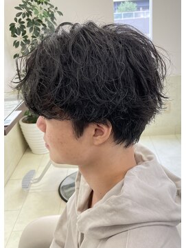 ロンドガルマン 名古屋(Lond GULLMAN) Ryu指名　癖毛活かしてパーマ風スタイリング