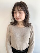 ラコ 自由が丘店(LACO) セミロング鎖骨ミディアムくびれヘア透明感グレージュ/自由が丘