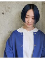 ヘアデザイン エソラ(hair design esora)&nbsp;Blue Short × straight style