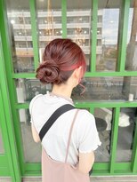 ネバーランド(NEVERLAND)&nbsp;ピンクブラウン×ピンクイヤリングカラー