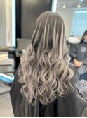 ダイヤモンドプルエクステ120本で作るバレイヤージュロング