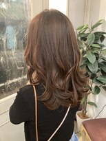 シェノン 赤羽店(CHAINON)&nbsp;大人可愛いくびれレイヤーセミロングアースカラー赤羽美容室