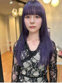 xブリーチ/イメチェン/ホワイトブロンド/外ハネボブ/美髪/