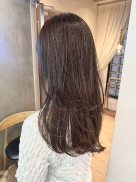 ロンドアジュール 横浜(Lond azur) 髪質改善縮毛矯正レイヤーカット顔周り前髪韓国ミニウルフ/横浜