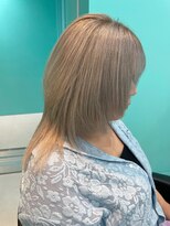 ユー イケブクロ(u Ikebukuro)&nbsp;シルバーアッシュ/ハッシュカット/ミディアムウルフ/メンズ