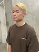 メンズカットメンズショート抜きっぱなしブロンドヘア