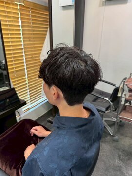 サーフカール/スパイキーショート/ブルーブラック/大津/瀬田