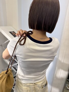 アンダーカレント(undercurrent) ミニボブショートボブ切りっぱなし前髪カット