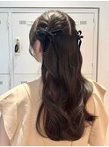 ハーフアップ